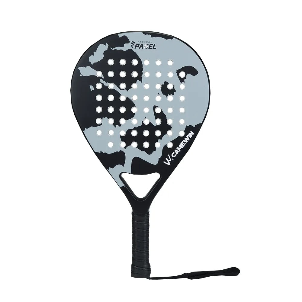 CAMEWIN Carbon & Glass Fiber Padel Tennis Racket EVA Soft Face
